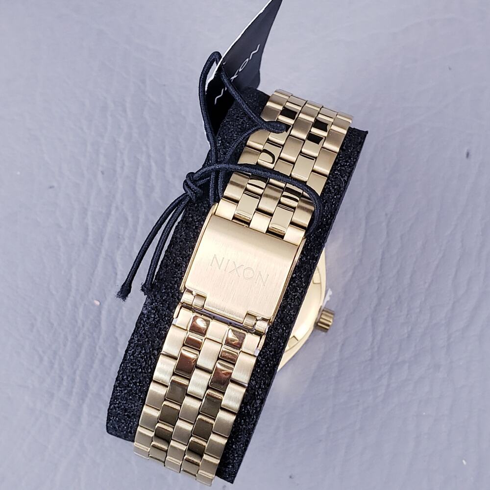 Nixon A1130-502-00 Time Teller (All Gold) Men's Luxury Steel Analog Watch - Picture 3 of 9